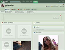 Tablet Screenshot of crochampion.deviantart.com
