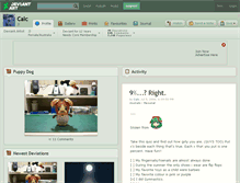Tablet Screenshot of calc.deviantart.com