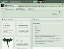 Tablet Screenshot of lost-creed.deviantart.com