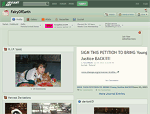 Tablet Screenshot of fairyofearth.deviantart.com