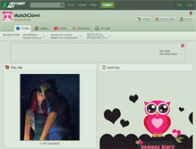 Tablet Screenshot of munchclown.deviantart.com