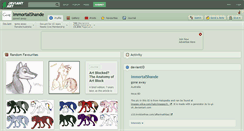 Desktop Screenshot of immortalshande.deviantart.com