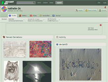 Tablet Screenshot of nathalie-26.deviantart.com