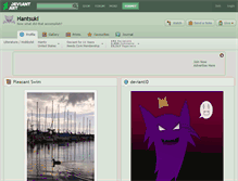 Tablet Screenshot of hantsuki.deviantart.com