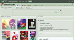 Desktop Screenshot of knuxxjulie-su-fans.deviantart.com