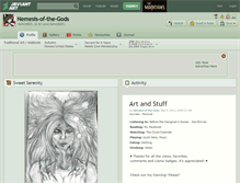 Tablet Screenshot of nemesis-of-the-gods.deviantart.com