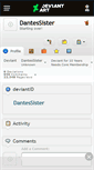 Mobile Screenshot of dantessister.deviantart.com