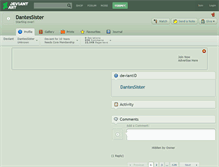 Tablet Screenshot of dantessister.deviantart.com