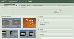 Desktop Screenshot of cinema4dtutorials.deviantart.com