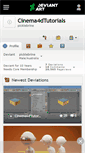 Mobile Screenshot of cinema4dtutorials.deviantart.com