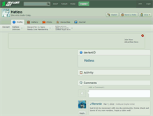 Tablet Screenshot of hatless.deviantart.com