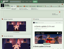 Tablet Screenshot of nindza.deviantart.com