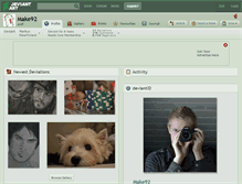 Tablet Screenshot of make92.deviantart.com