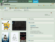 Tablet Screenshot of angelrivas.deviantart.com