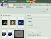 Tablet Screenshot of heart87.deviantart.com