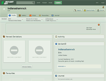 Tablet Screenshot of indianashamrock.deviantart.com