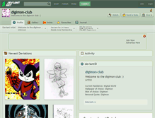 Tablet Screenshot of digimon-club.deviantart.com