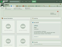 Tablet Screenshot of gtr33.deviantart.com