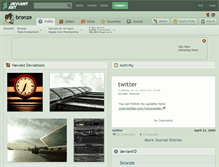 Tablet Screenshot of bronze.deviantart.com