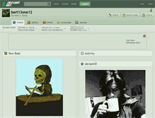 Tablet Screenshot of bert13one12.deviantart.com