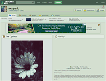 Tablet Screenshot of neonpanic.deviantart.com