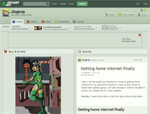 Tablet Screenshot of jdogindy.deviantart.com