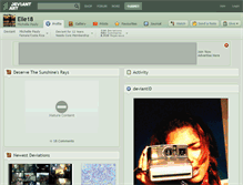 Tablet Screenshot of elle18.deviantart.com