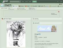 Tablet Screenshot of kittygirl95.deviantart.com