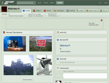 Tablet Screenshot of mistress-h.deviantart.com