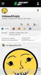 Mobile Screenshot of imbeautifulplz.deviantart.com