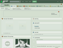 Tablet Screenshot of boulew.deviantart.com