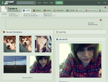 Tablet Screenshot of curses-x.deviantart.com