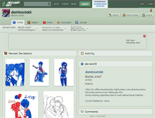 Tablet Screenshot of dominoxtobi.deviantart.com