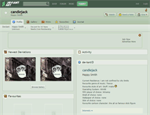 Tablet Screenshot of candlejack.deviantart.com