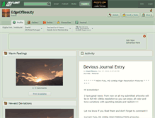 Tablet Screenshot of edgeofbeauty.deviantart.com