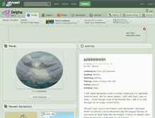 Tablet Screenshot of delpha.deviantart.com