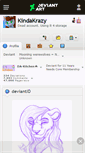 Mobile Screenshot of kindakrazy.deviantart.com