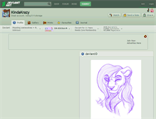 Tablet Screenshot of kindakrazy.deviantart.com
