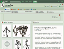Tablet Screenshot of emeraldfury.deviantart.com