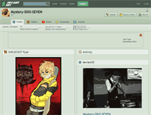 Tablet Screenshot of mystery-sixx-seven.deviantart.com
