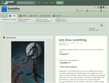 Tablet Screenshot of forestdino.deviantart.com