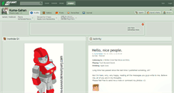 Desktop Screenshot of kuma-gahan.deviantart.com