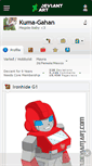 Mobile Screenshot of kuma-gahan.deviantart.com