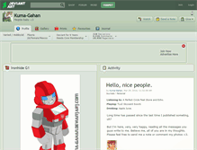 Tablet Screenshot of kuma-gahan.deviantart.com