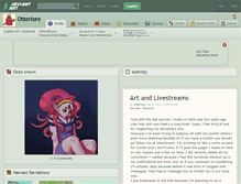 Tablet Screenshot of otterlore.deviantart.com