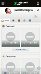 Mobile Screenshot of malebondage.deviantart.com