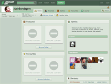 Tablet Screenshot of malebondage.deviantart.com