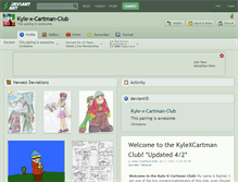 Tablet Screenshot of kyle-x-cartman-club.deviantart.com