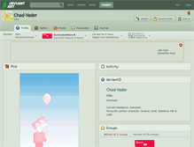 Tablet Screenshot of chad-vader.deviantart.com