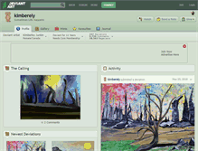Tablet Screenshot of kimberely.deviantart.com